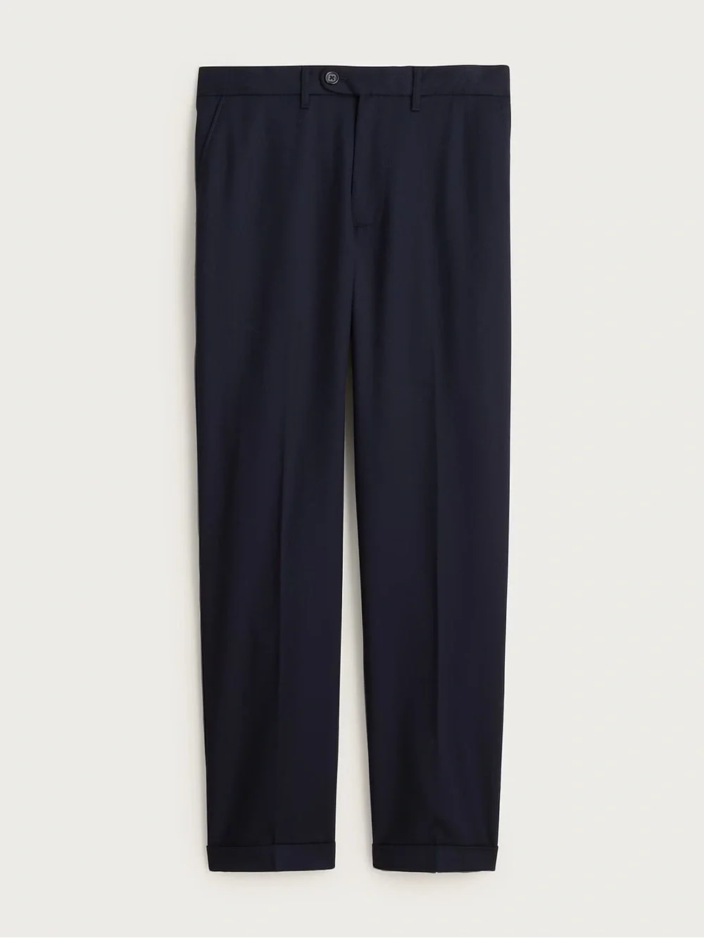 J. CREW Classic creased wool trouser in Dark Navy Size 34/34 NWT C0452